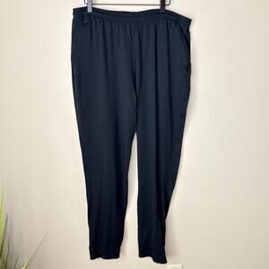 The North Face Men's Black Ankle Zip‎ Sweatpants Size XL Stretch Elastic Waist
